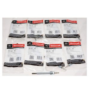 OEM Ford / Motorcraft Set of 8PC ZD-13 4C3Z-12A342-AA Diesel Glow Plugs 04