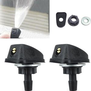 Pack-2 Car Front Windshield Washer, Automotive Wiper Nozzles